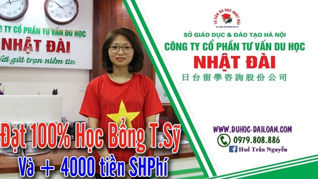 Đạt Học Bổng Toàn Phần Du Học Đài Loan Sau 3 Tháng